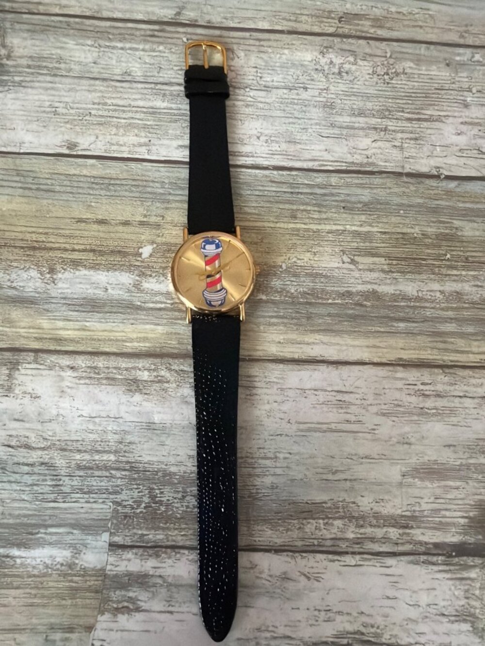 Stylex Quartz Watch Shear Elegance Barber Pole Hong Kong 8.25" Vintage NEW - Picture 12 of 13